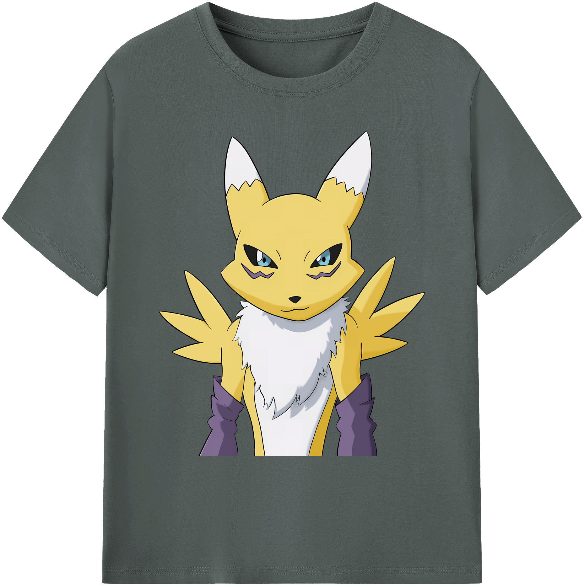 （画像用） Digimon デジタルモンスター/デジモン 綿100％ メンズ半袖Tシャツ｜肌触りやわらか＆通気性